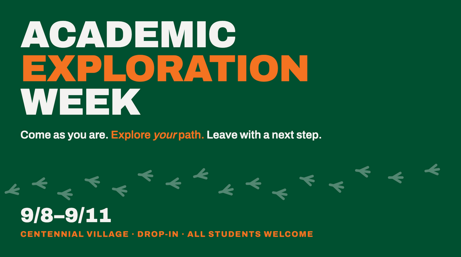 Academic exploration week banner with dates september 8-11