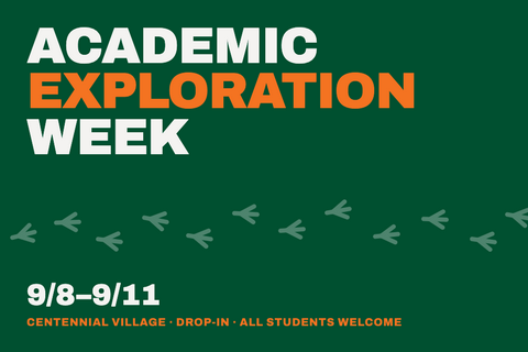 Academic exploration week banner with dates september 8-11